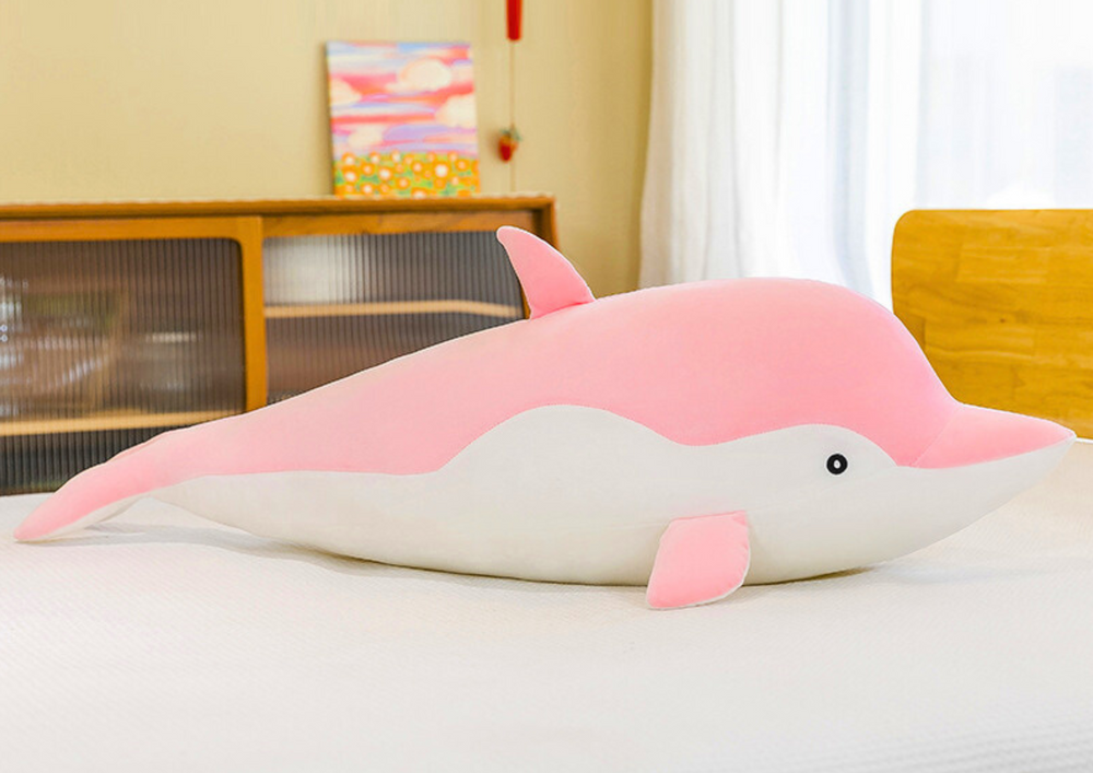 Růžový Plyšový Delfín 70 cm