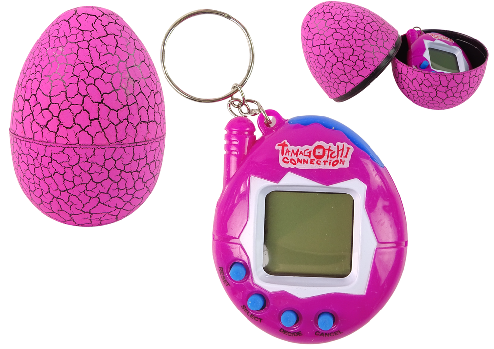 Tamagotchi v Jajku Elektronická Hra Zvířátko Růžové