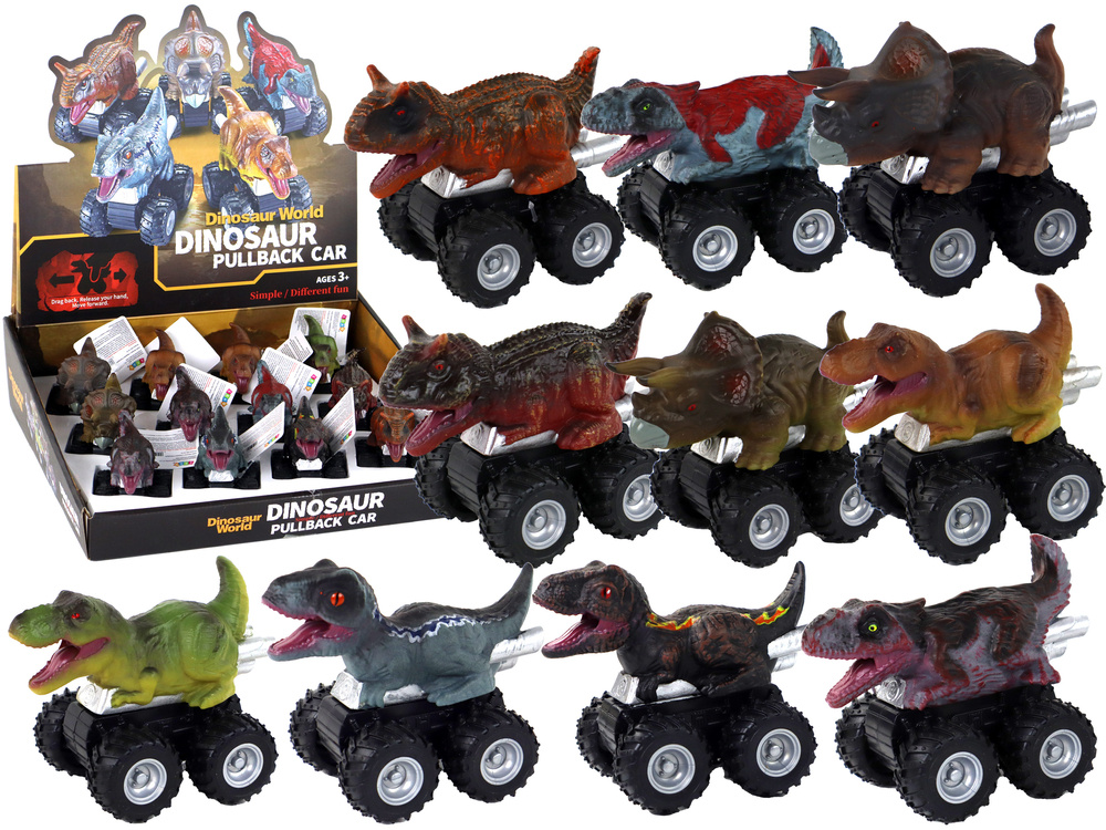 Dinosauří Autíčko s Třecím Pohonem Různé Druhy Barvy