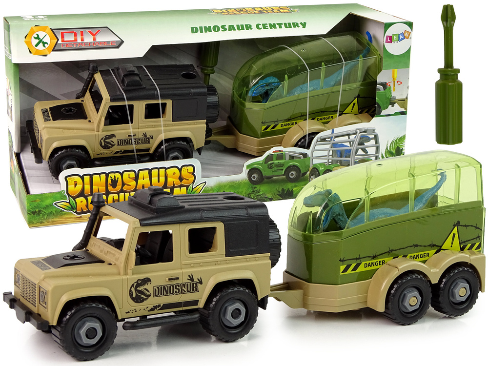 Terénní Auto Transportér Rozebíratelný DIY Dinozaur