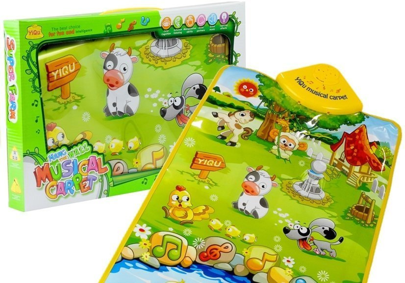 Interaktivní hudební podložka LEAN Toys s zvířecími zvuky a světly — Celkový pohled
