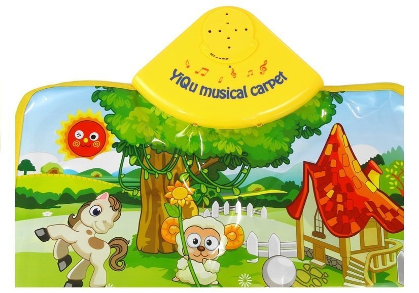 Interaktivní hudební podložka LEAN Toys s zvířecími zvuky a světly — Detail