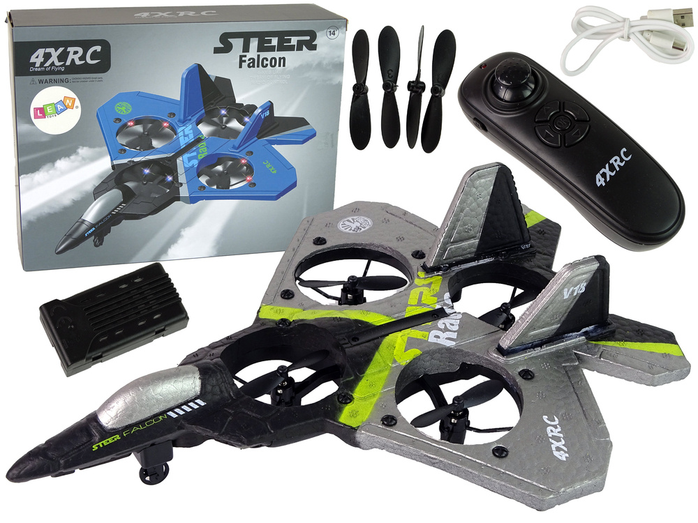 R/C Dálkově Ovládaný Pěnový Proudový Letoun 360 Stupňů LED
