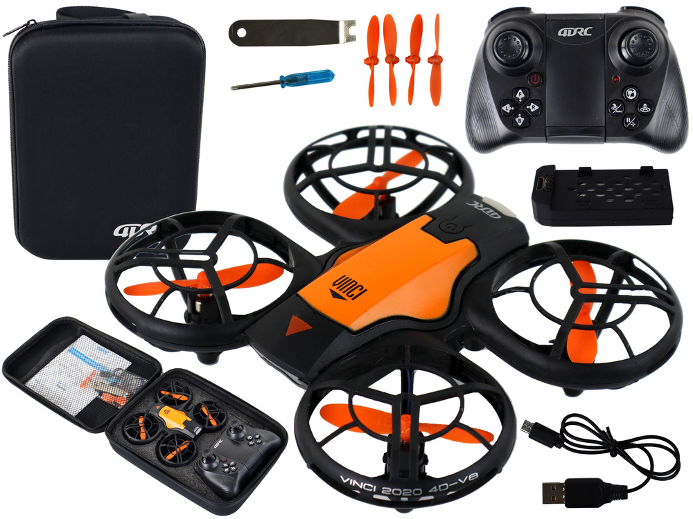 Dálkově ovládaný dron Světla Pouzdro Oranžový