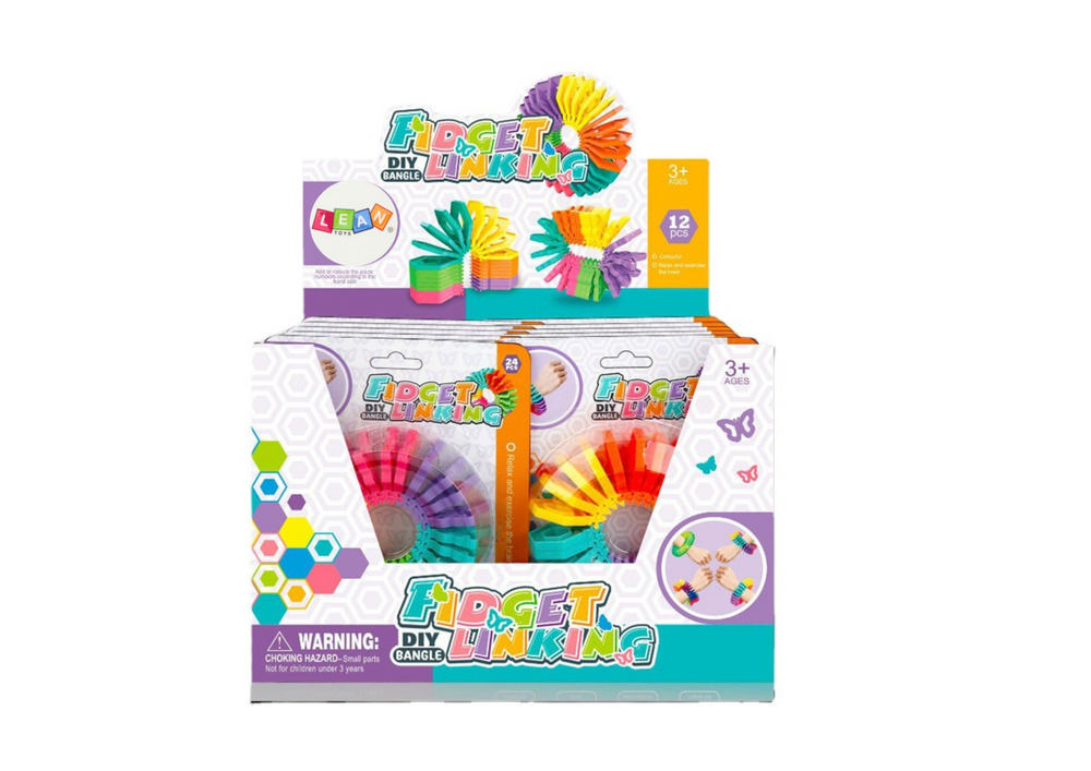 Senzorická hračka náramek spirálka LEAN Toys, věk +3, hmotnost 200 g, rozměr 12 cm — V provozu