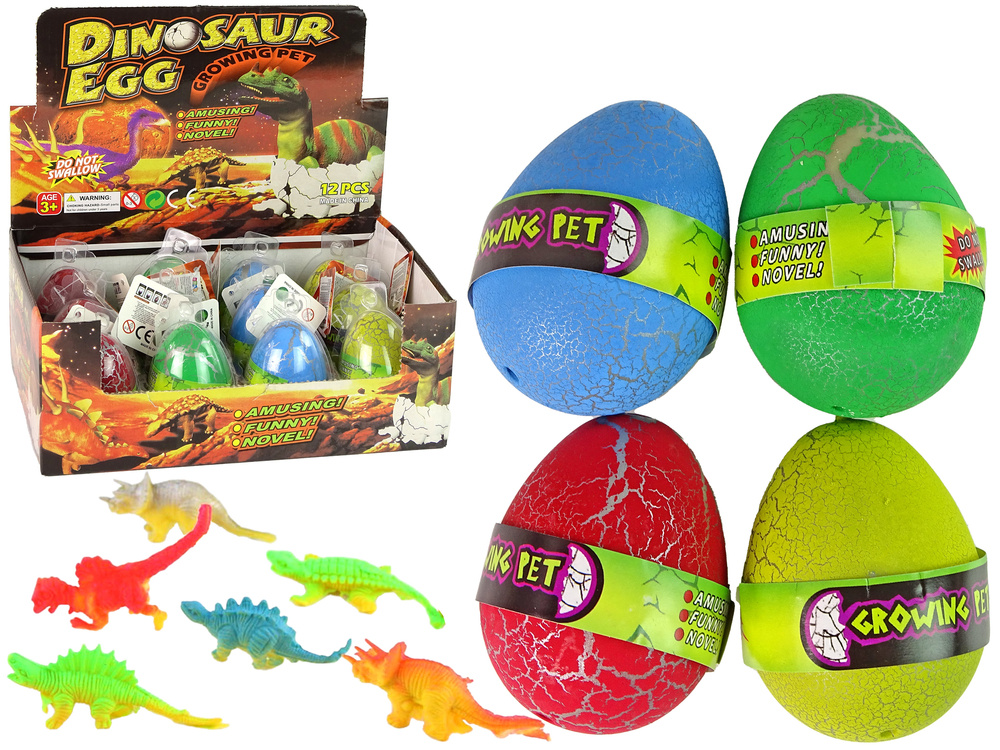 Líhnoucí se Magické Dinosauří Vejce Rostoucí 6 cm Barevné