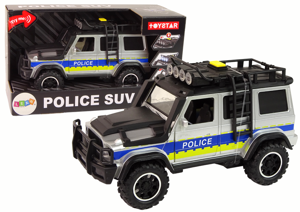 Policie Terénní Auto 1:14 Systém Frikčního Pohonu