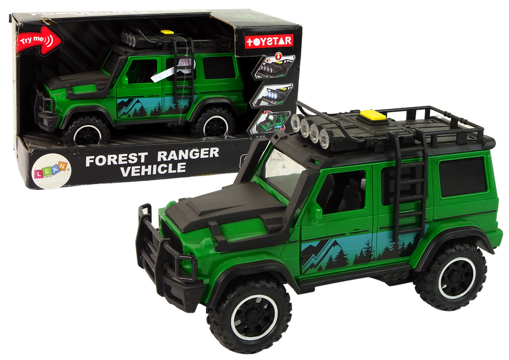 Zelené Terénní Auto 1:14 Světla Zvuky