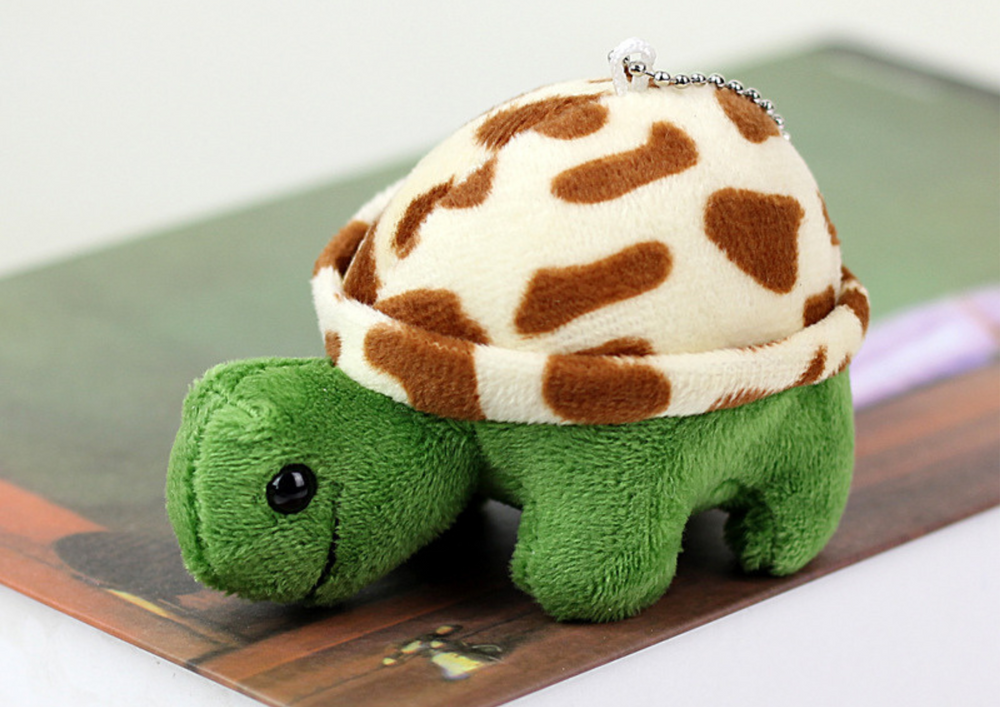 Plyšová Želva 10 cm Hnědá Klíčenka Maskot