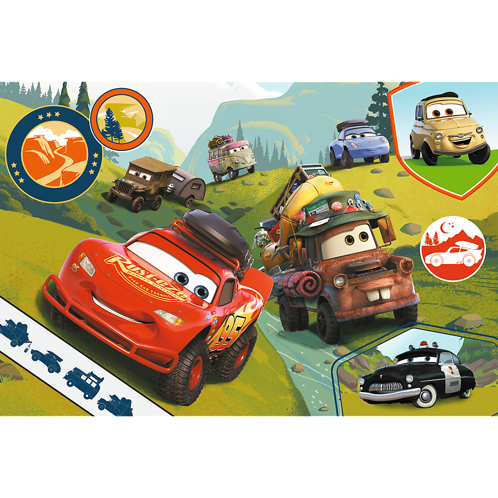 Puzzle 24 Maxi Veselá auta Disney Cars 3 14352 — Detail