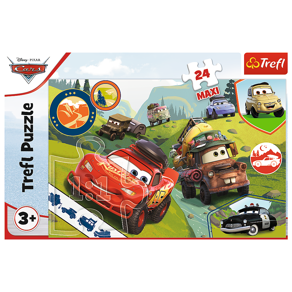 Puzzle 24 Maxi Veselá auta Disney Cars 3 14352 — V provozu
