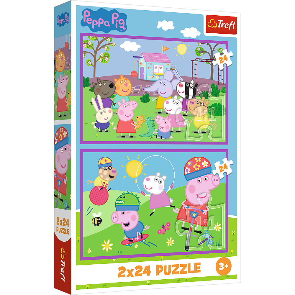 Puzzle – 2x24 – Peppa na ihrisku – Peppa Pig 34435