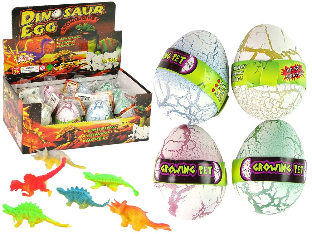 Magické Vylíhací Dinosaří Vejce Rostoucí 6 cm Bílé