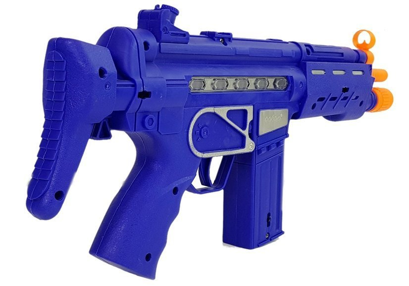 Policejní pistole odznak modrá zvuk světelné efekty 37cm — V provozu