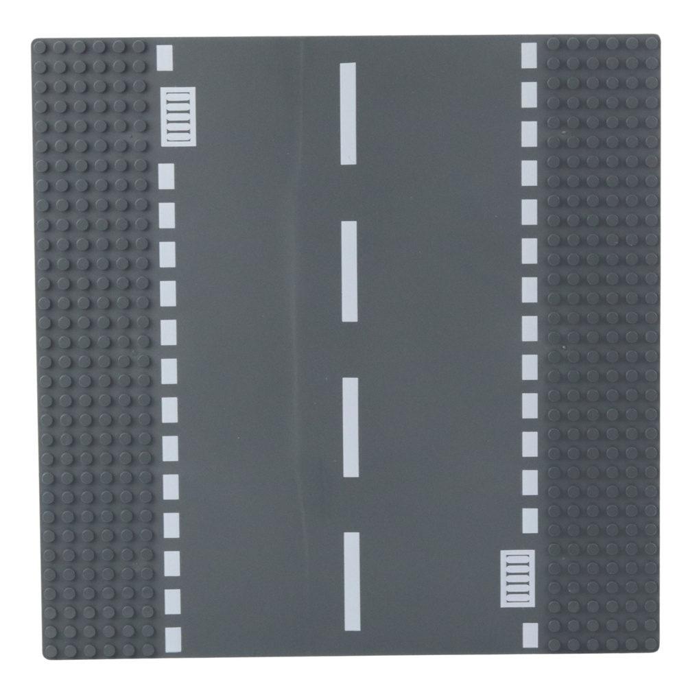 Konstrukční deska LEAN Toys s motivem silnice a kanalizace 26 x 26 cm — Celkový pohled