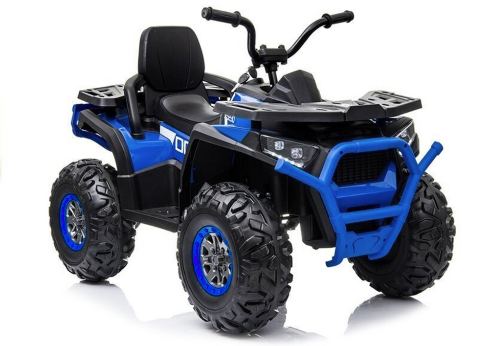Detská elektrická štvorkolka LEAN XMX607 modrá 4x45 W 12 V s LED svetlami a audiosystémom pre deti od 3 rokov