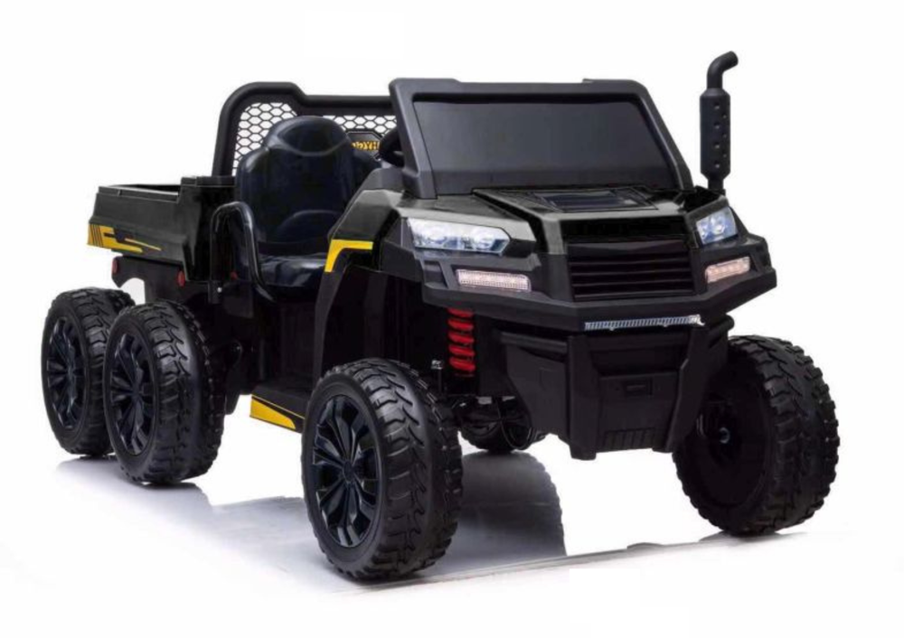 Elektrické autíčko A730-2 LEAN Toys 24 V – 4 motory po 200 W, diaľkové ovládanie, kolesá z EVA, čierne