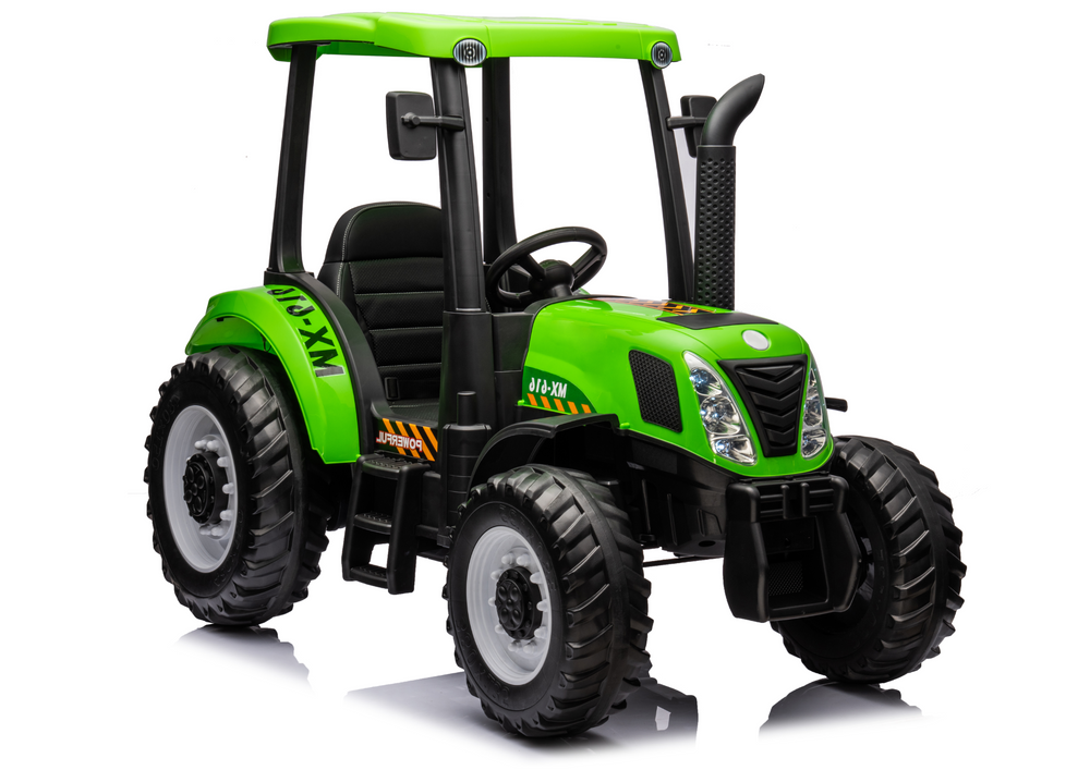 Elektrický traktor LEAN Toys A011 24 V, zelený, s diaľkovým ovládaním a 2x 200 W motorom