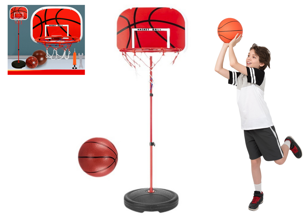 Dětský Basketbalový Koš na Zahradu s Míčem 139 cm
