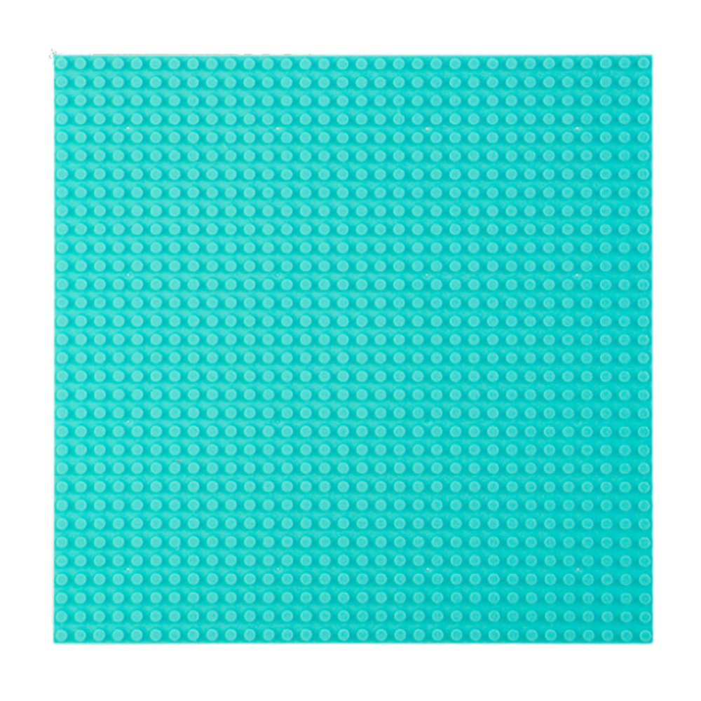 Stavební Deska pro Kostky Světle Modrá 40x40cm — Celkový pohled
