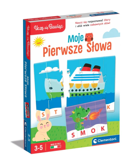 Edukační puzzle Clementoni Moje První Slova pro děti 3-5 let — Celkový pohled