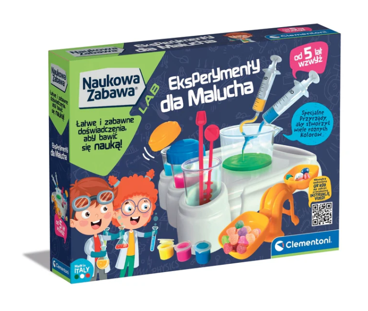 Vědecká laboratoř Clementoni pro děti od 5 let: barvy, vahy, měření a experimenty — Celkový pohled