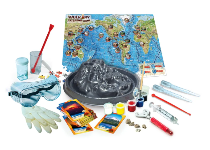 Vědecký Set Sopečné Erupce: Interaktivní Geologická Zábava pro Děti i Dospělé — Puzzle s wulkany