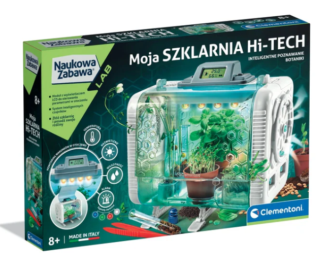 Hi-Tech Skleník s Inteligentními Senzory a LCD Displejem — Celkový pohled