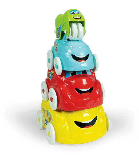 Auto Věž Set LEAN Toys - Kreativní Hračka pro Děti 10-36 Měsíců — Celkový pohled