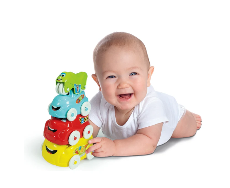Auto Věž Set LEAN Toys - Kreativní Hračka pro Děti 10-36 Měsíců — Detail