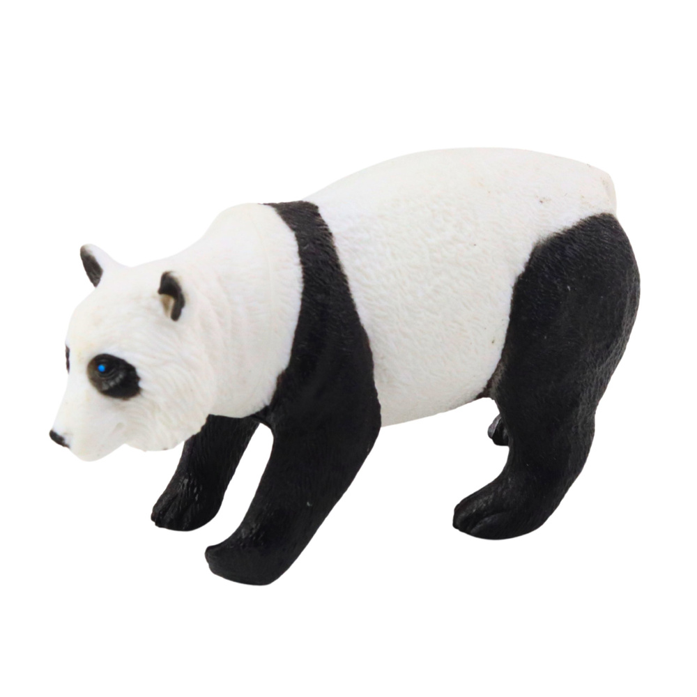 Safari zvířátka LEAN Toys - panda, žirafa, lev, hroch, 4 kusy — Detail