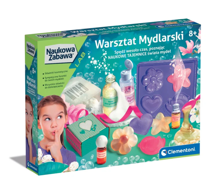 Vedecká sada na výrobu mydiel Clementoni pre deti od 8 rokov