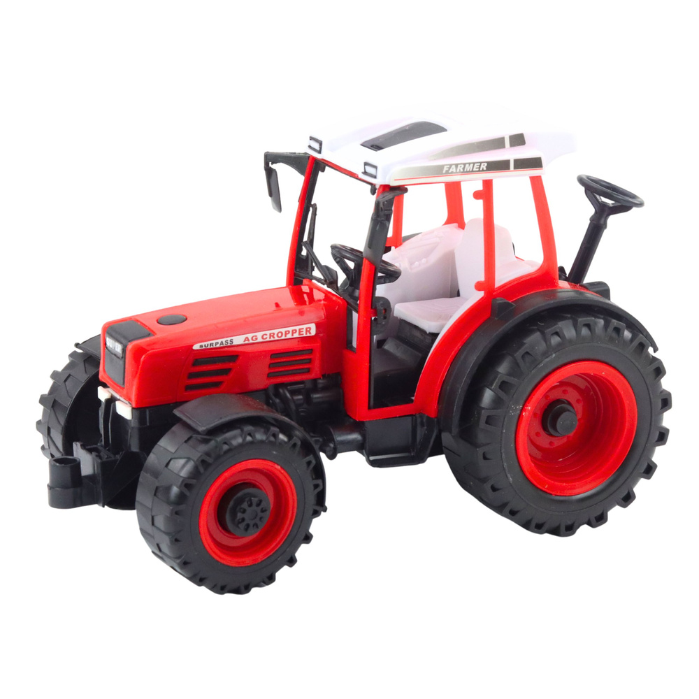Traktor LEAN Toys s otevíratelným siewníkem pro děti od 3 let — V provozu