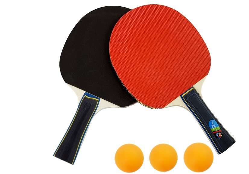 Stolní tenisová sada LEAN Toys, 2 rakety, síť a míčky, pro děti od 3 let — Detail