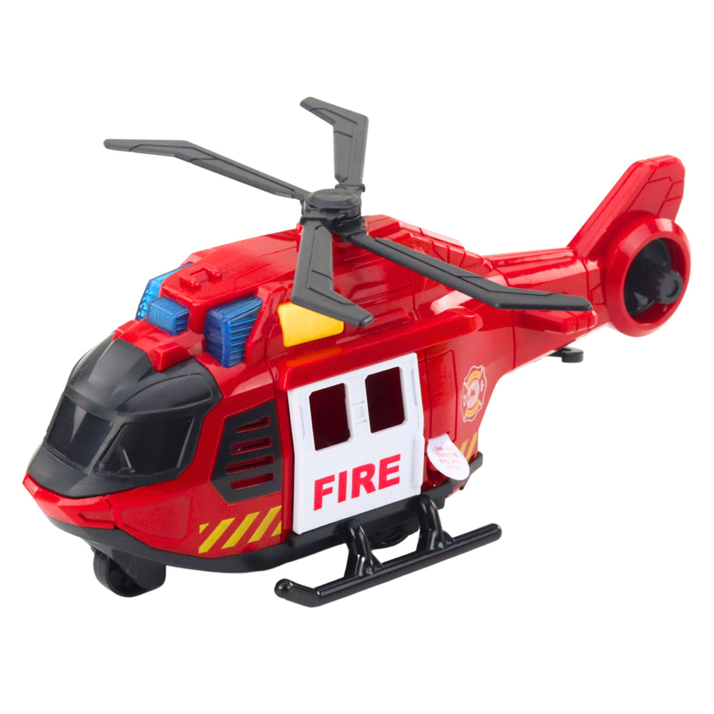 Hasičská helikoptéra a auto s efekty - City Fire záchranná sada pro děti od 3 let — Detail
