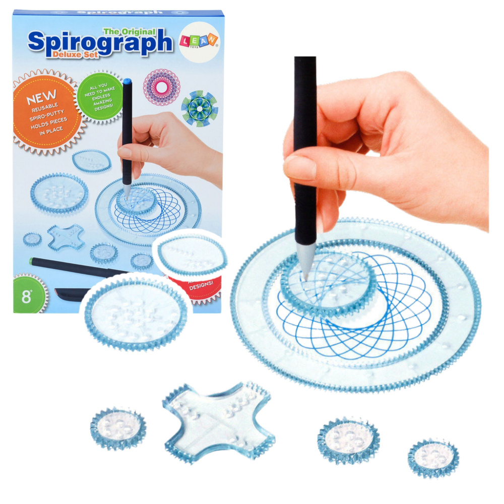 Edukativní Spirograf Sada: Kreativní Sada S 27 Prvky pro Děti od 8 Let