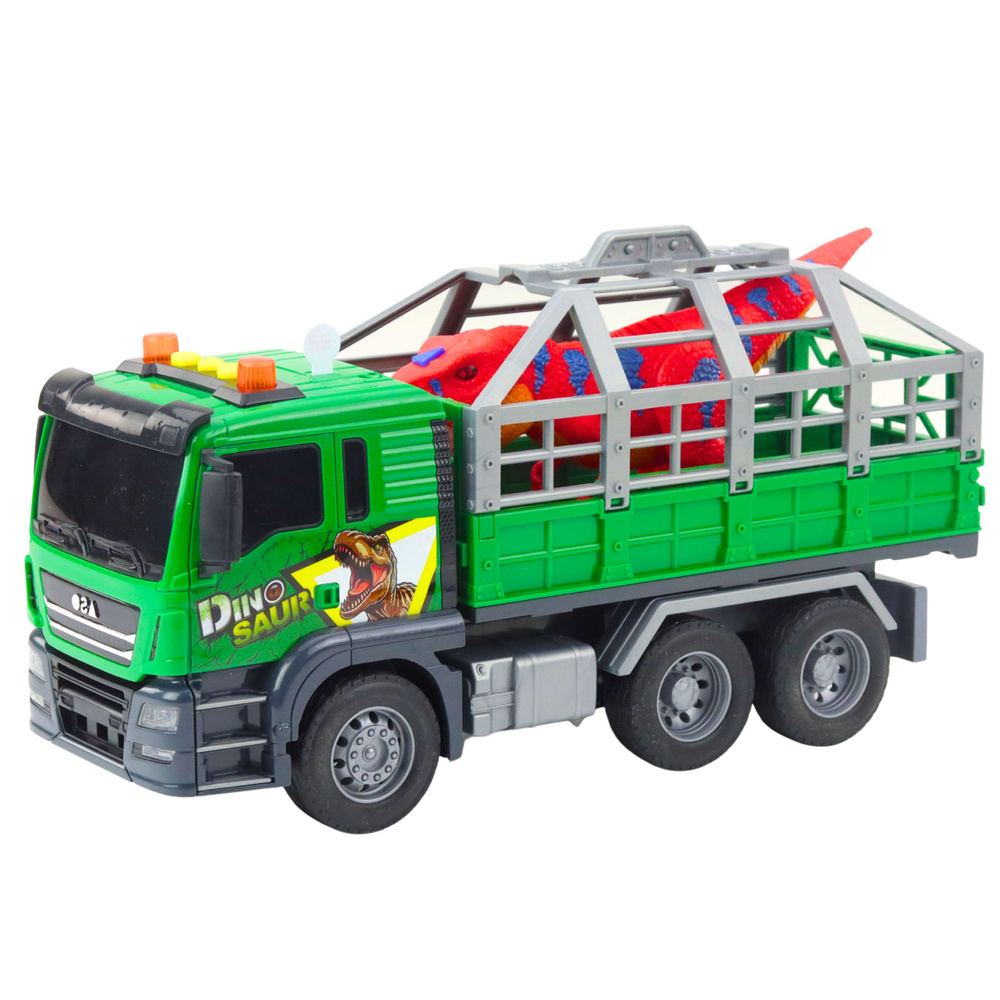 Zelený transportér dinozaurů s figurkami 1:10 - světla a zvuky — Detail
