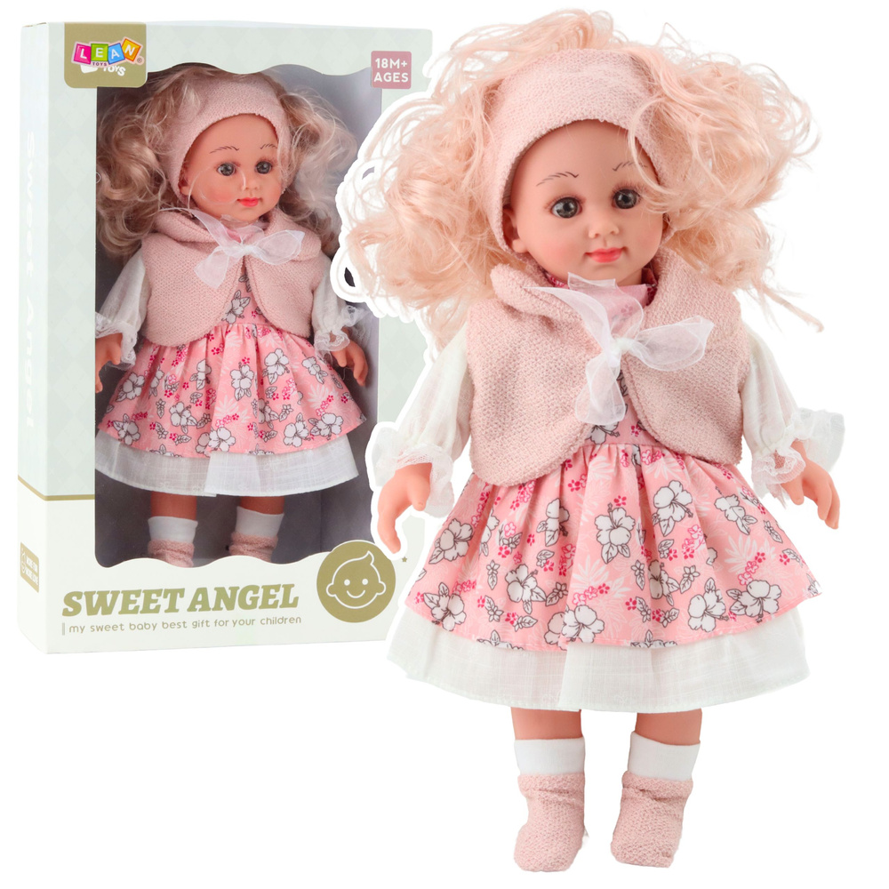 Andělská Panenka ve Růžových Květech - 36 cm — Celkový pohled