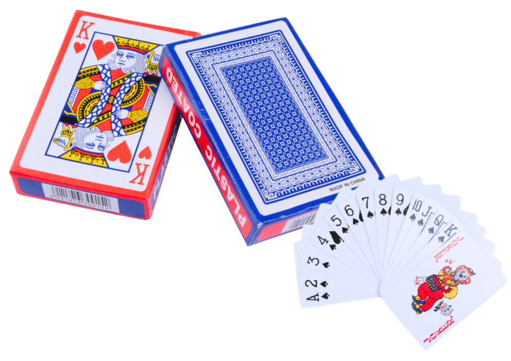 Klasické Hrací Karty LEAN Toys – Povlakované, 54 Listů, Pro Děti Od 3 Let — Detail