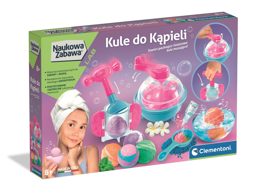 Vedecká súprava Clementoni – Výroba kúpeľových guličiek pre deti