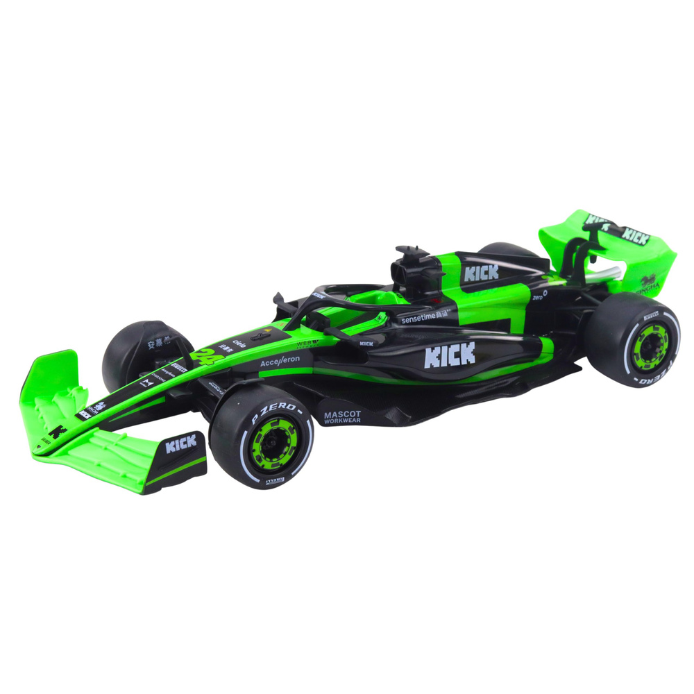 RC model F1 Sauber, černá/zelená, měřítko 1:16 — Detailový zrak