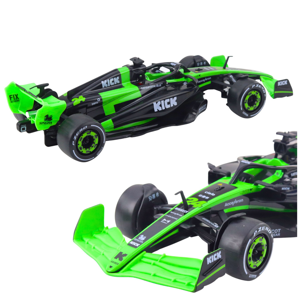 RC model F1 Sauber, černá/zelená, měřítko 1:16 — V provozu
