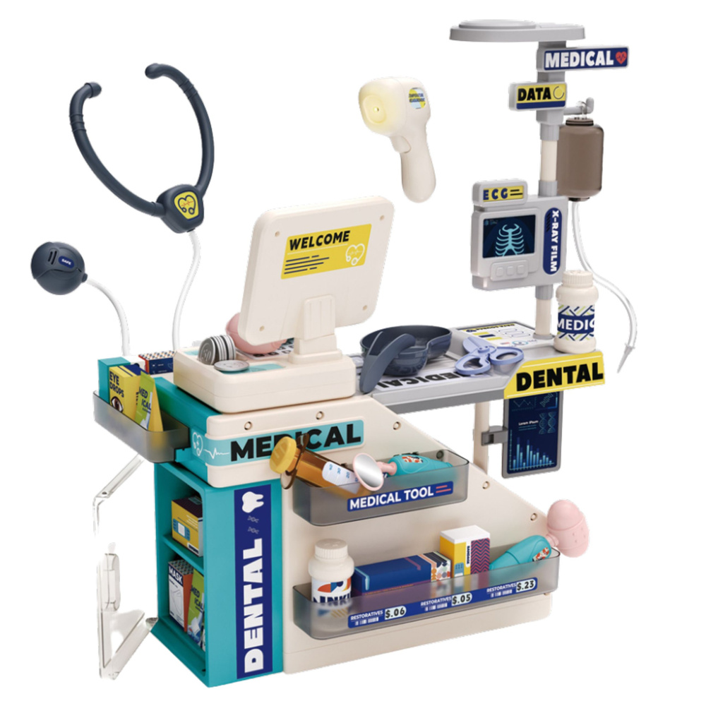 Lékařský set LEAN Toys se světlem a zvukem pro děti od 3 let — Detail