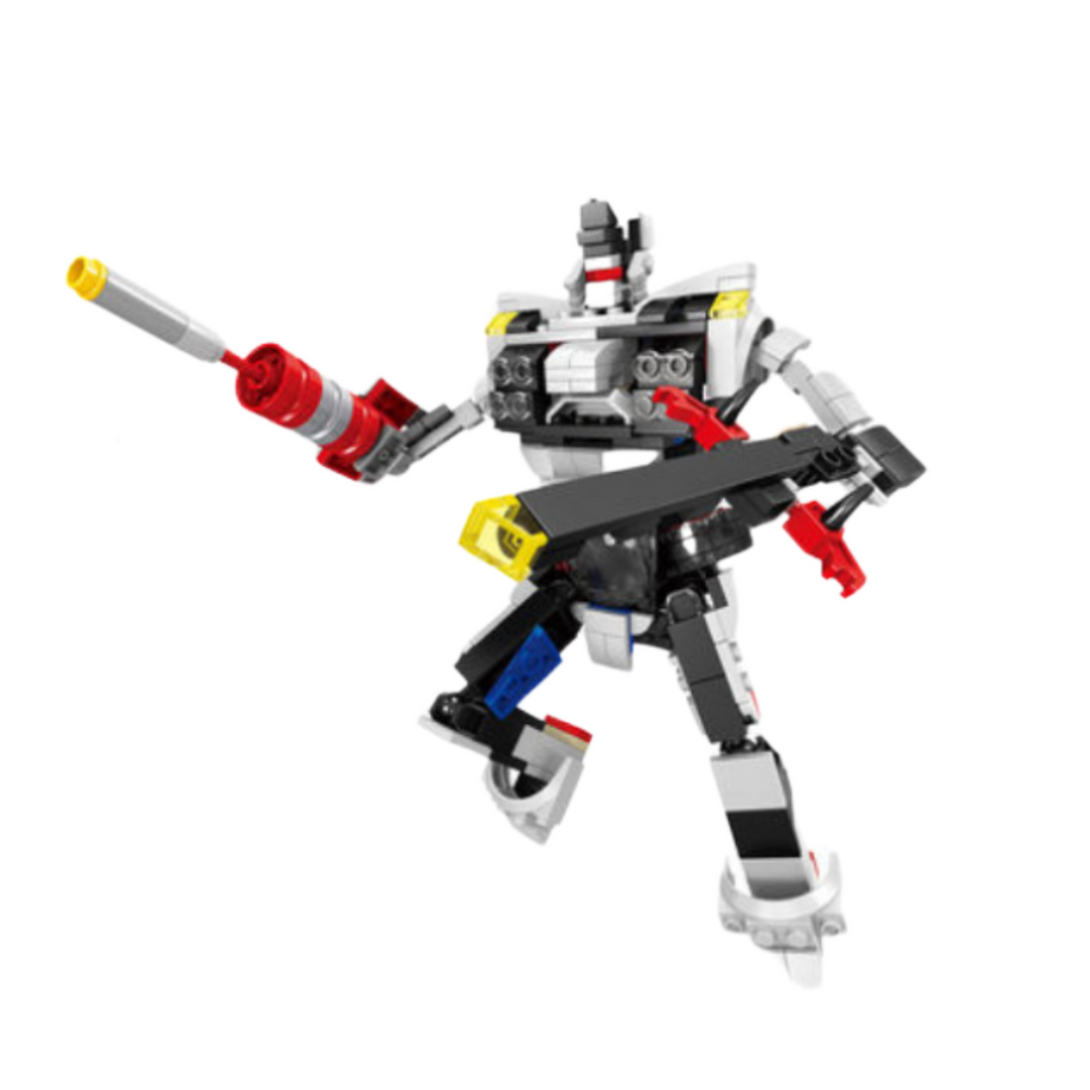 LEAN Toys Kreativní Stavebnice Sportovní Vůz a Robot 2v1, 341 dílků — Detail