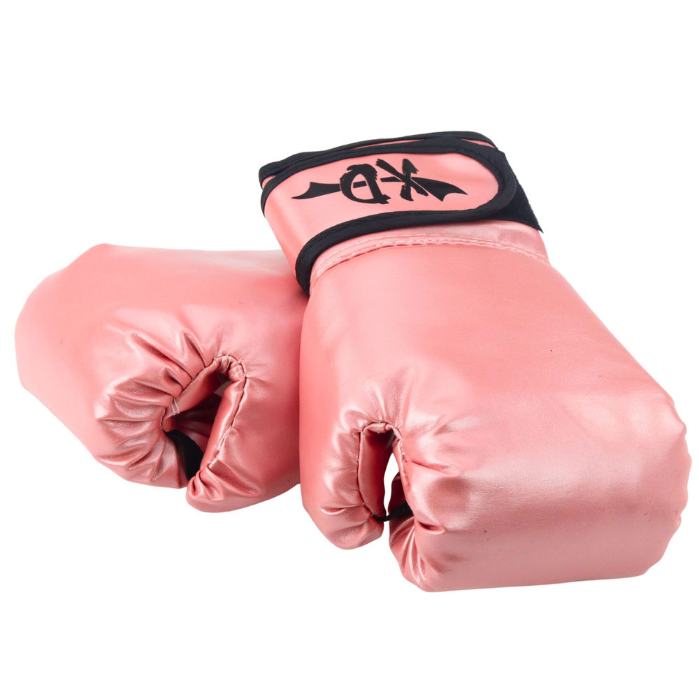 Rukavice boxerské perlově růžové LEAN Toys 6 oz — Detail rukavice