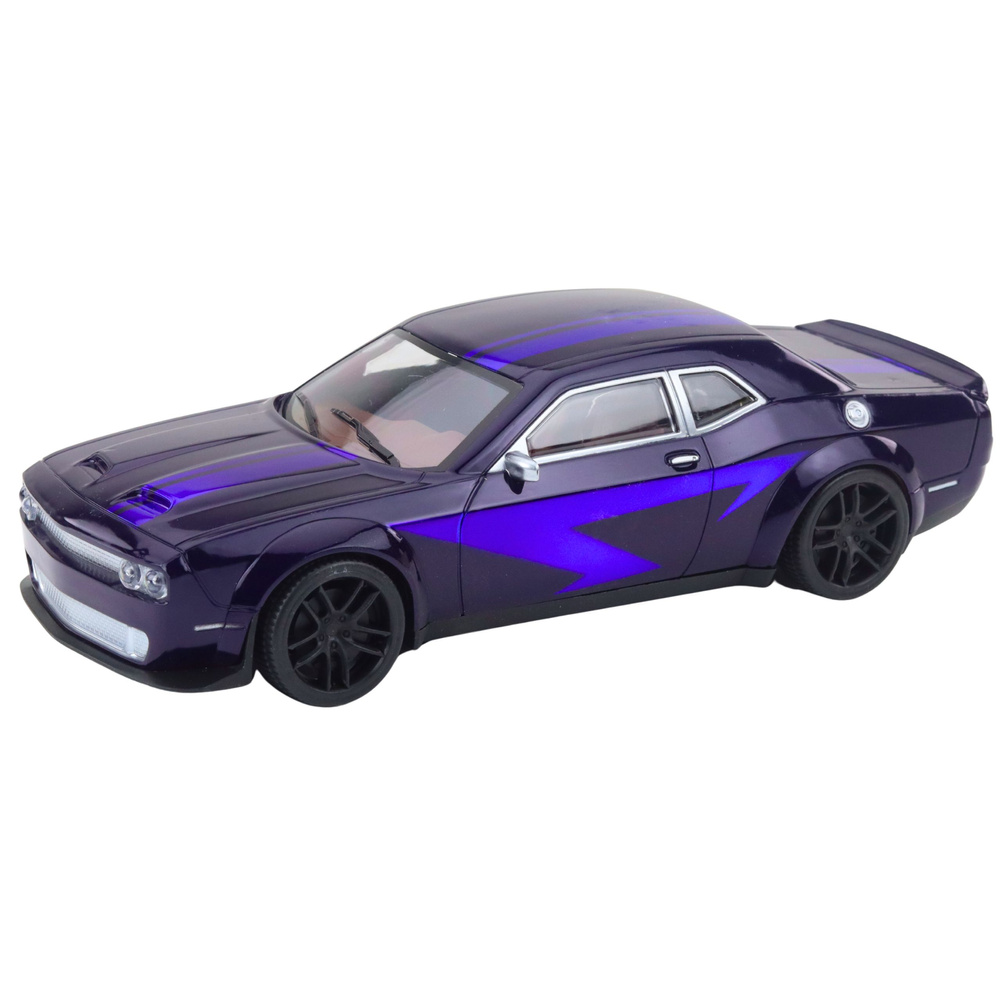 Sportovní Auto s Třecím Pohonem LEAN Toys v Tmavofialové Barvě — Detail
