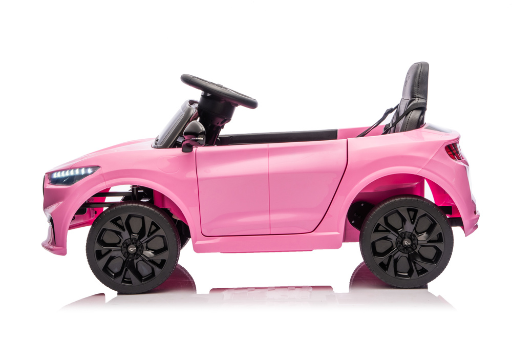 Dětské elektrické auto LEAN CARS růžové s 2x45 W motorem a 24 V baterií — V provozu