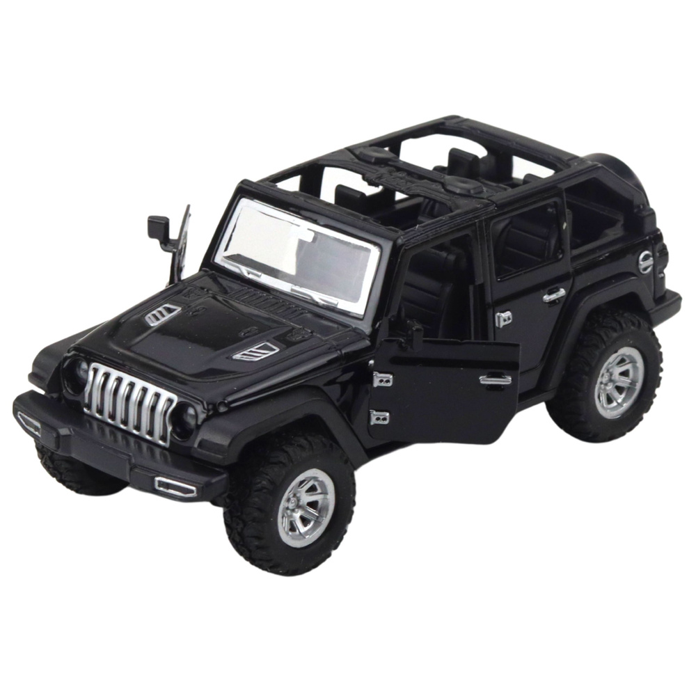 Kovový model SUV s otevíracími dveřmi a světly LEAN Toys 5 x 6 x 12 cm — V provozu