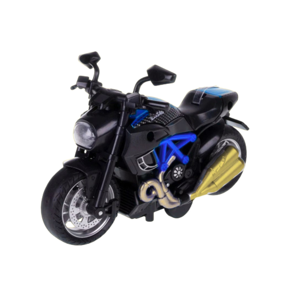 Montážní model motocyklu LEAN Toys 1:14 modrý — Detail