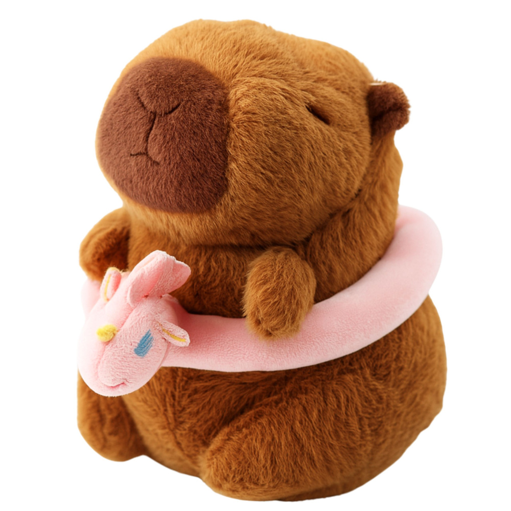 Plyšová kapibara s jednorožcem od LEAN Toys, 20 cm, pro děti od 3 let — V provozu